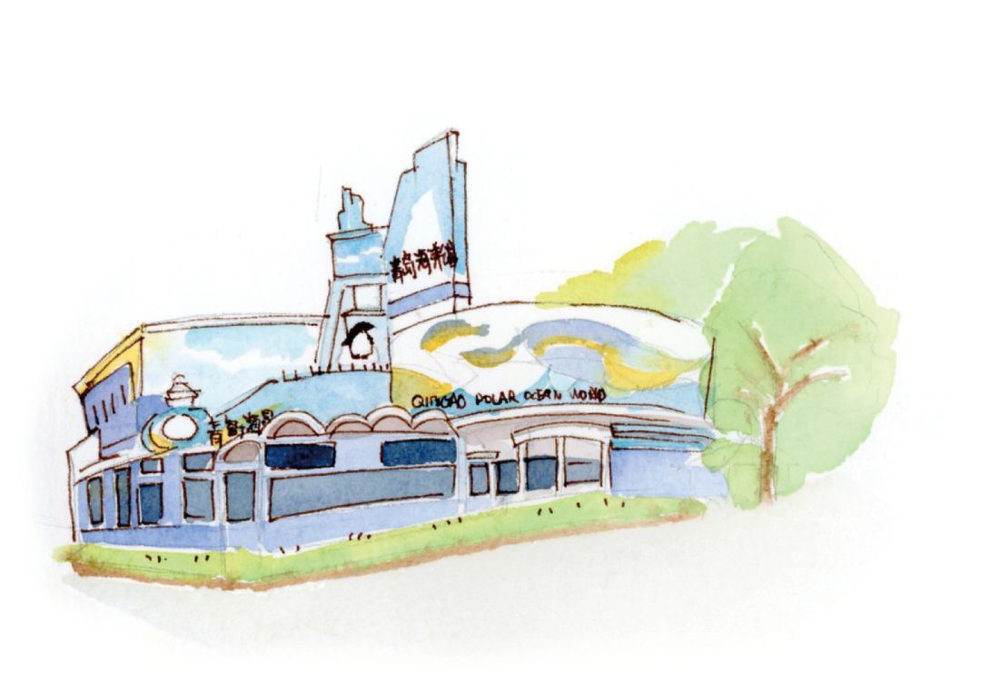 青岛地铁手绘画,青岛旅游攻略不打车怎么去