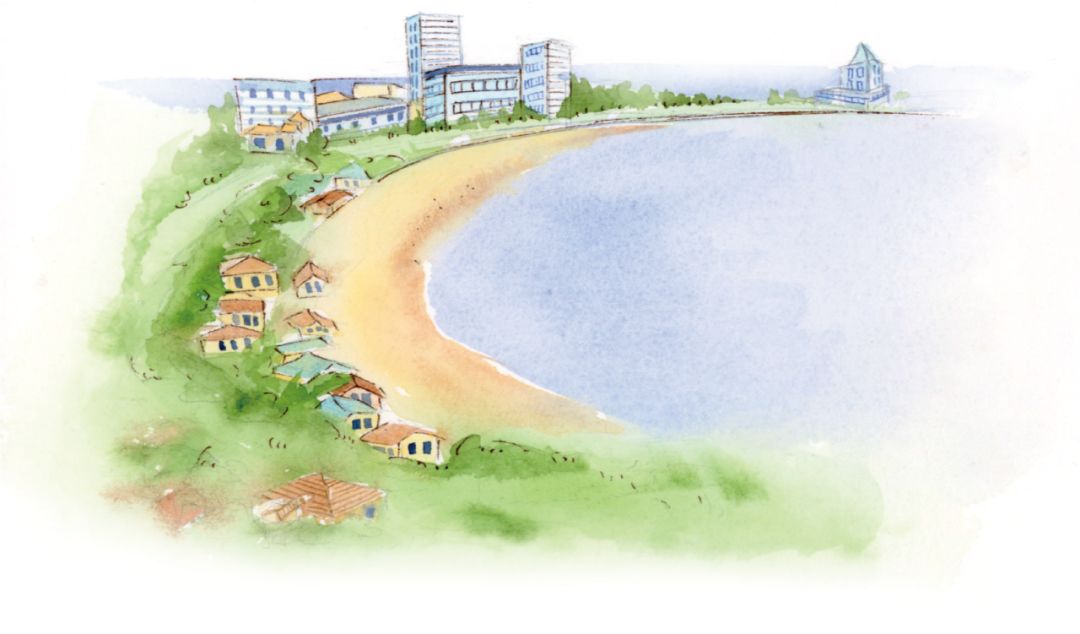 青岛地铁手绘画,青岛旅游攻略不打车怎么去