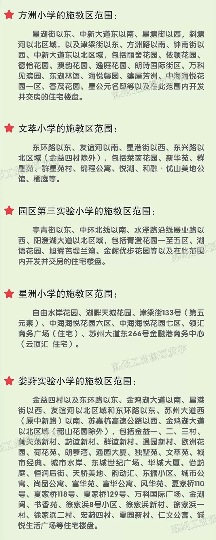 苏州义务教育施教区范围,2019年姑苏中小学施教区