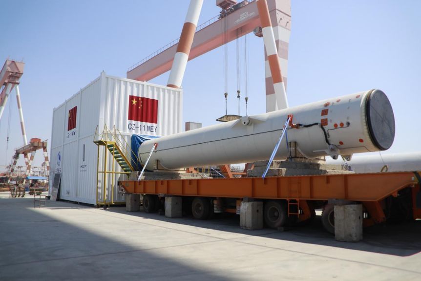 中国航天首次登太空,中国海上航天发射