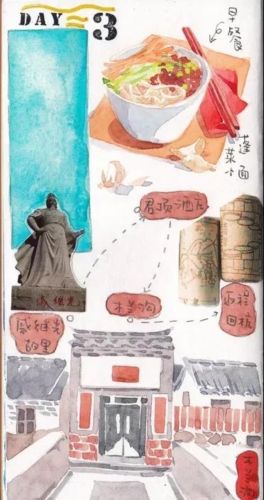 简单点的手绘游记,手绘达人作品欣赏