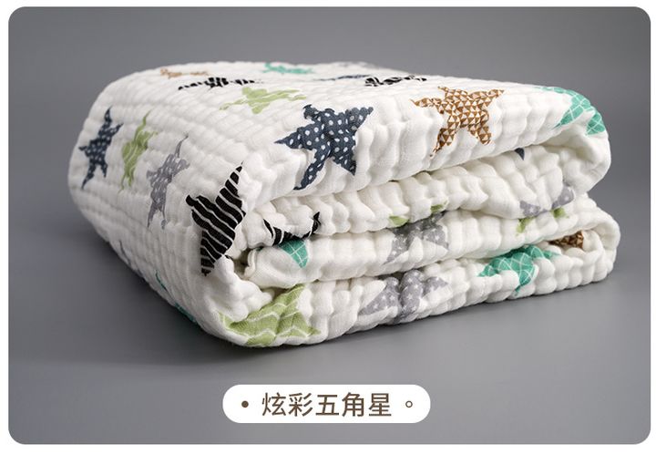 婴儿浴巾面巾,婴儿用的四层纱布浴巾