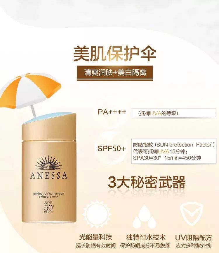 安耐晒防晒特价,资生堂防晒3.8节活动
