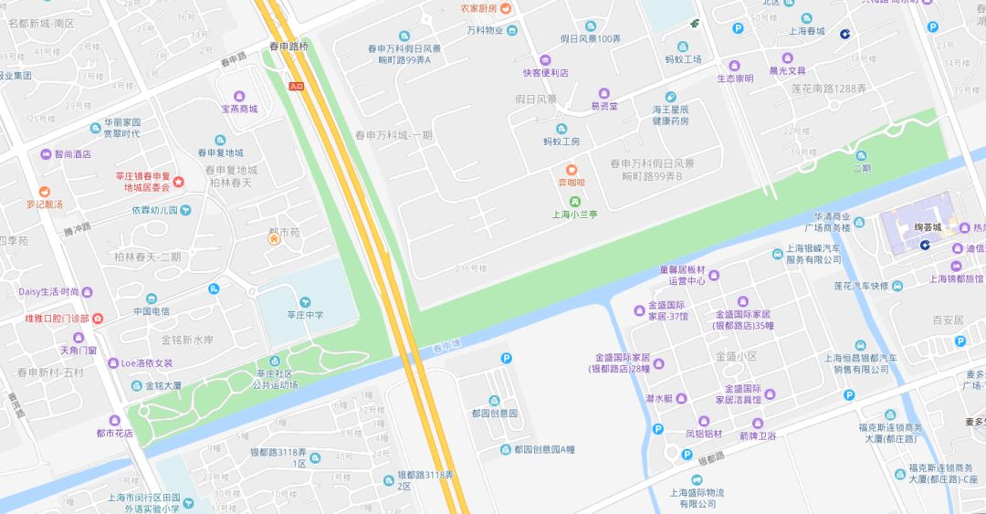 “两眼么擦黑”！还有比夜间春申塘绿地更适合拍鬼片的地方吗？