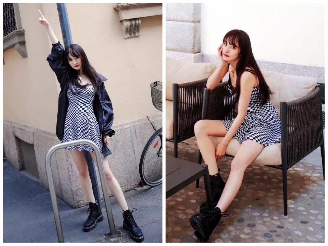 杨幂泫雅风,泫雅机场黑西服穿搭