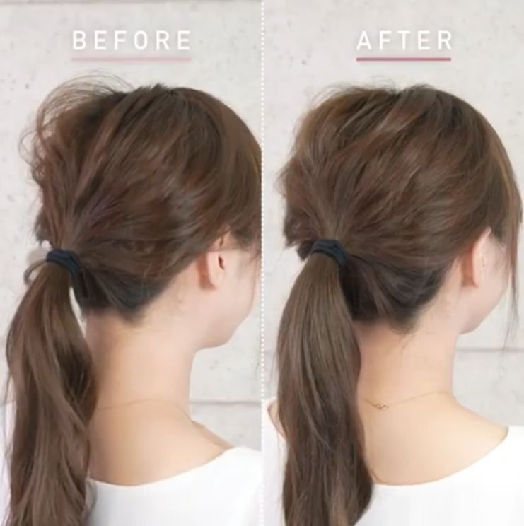 如何扎高马尾有蓬松感不扯头皮,完美马尾教程