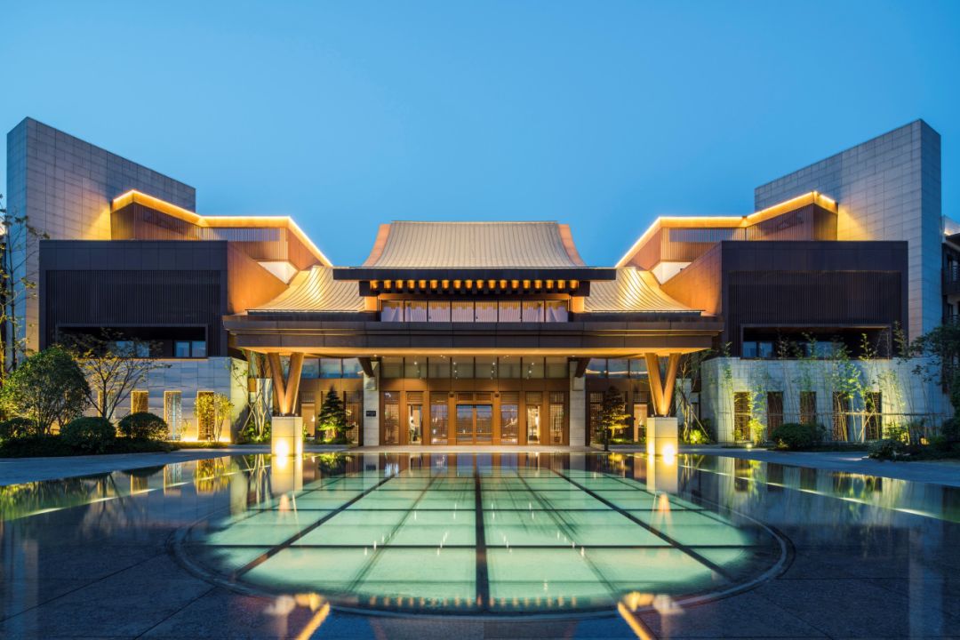 水月周庄铂尔曼酒店夜景,周庄水月铂尔曼酒店