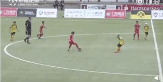 邝兆镭踢球视频,邝兆镭对战多特蒙德