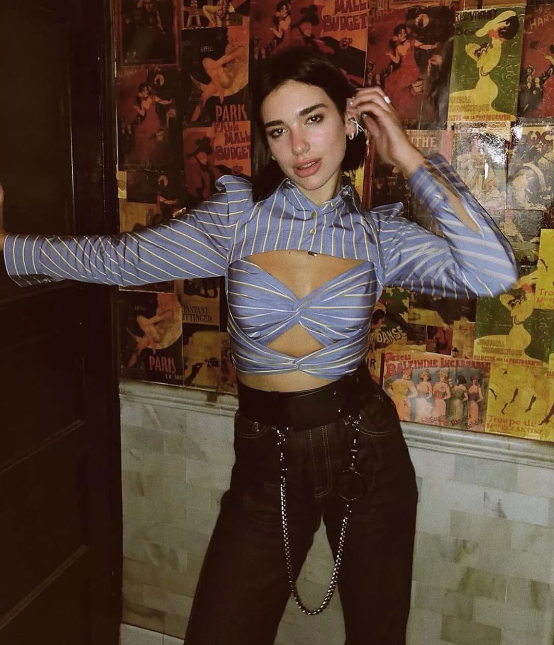 没有耳洞的明星是怎么戴耳环的,明星同款耳夹无耳洞