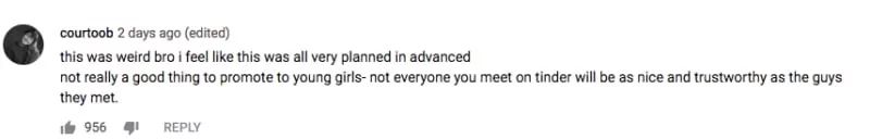 给约会软件拍视频带盐，这个网红博主被骂成筛子…