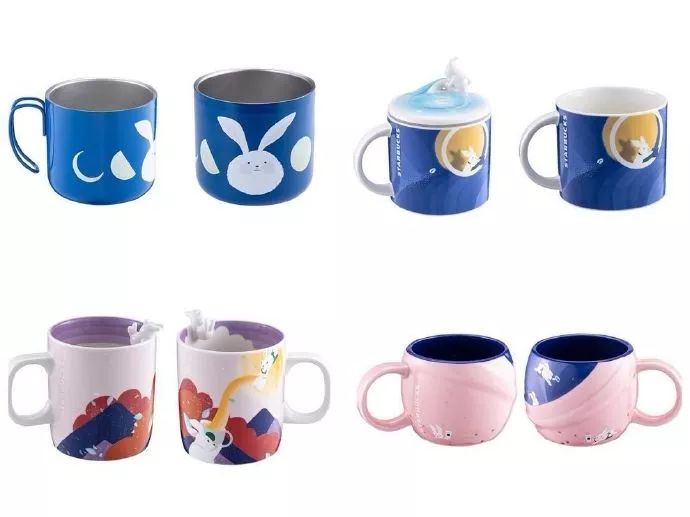 星巴克猫头鹰杯,星巴克圆月玉兔杯