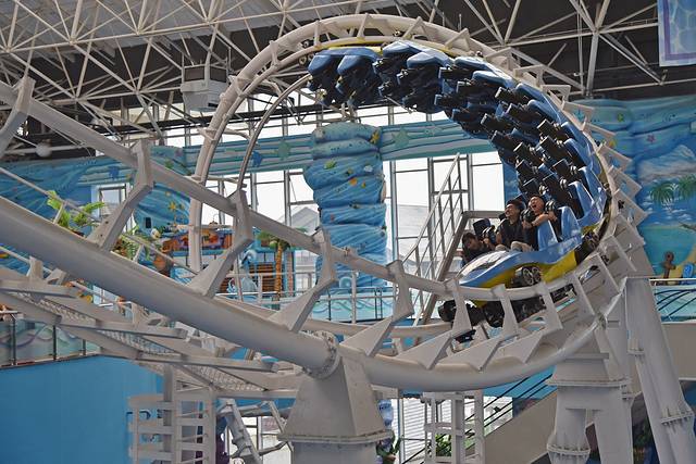 辽宁最刺激的水上乐园,抚顺皇家海洋乐园过山车