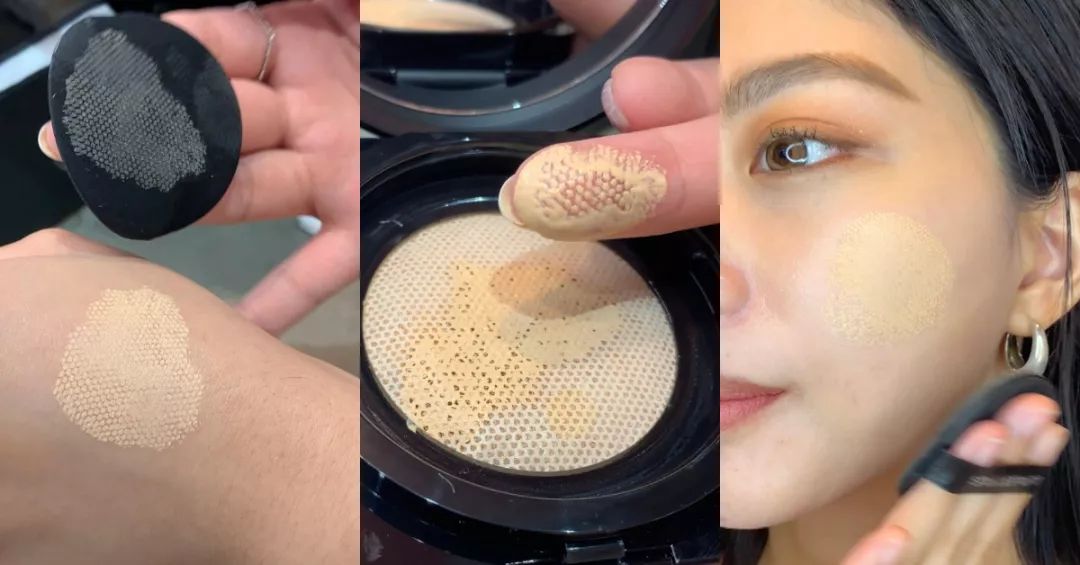 植村秀小方瓶粉底用什么粉扑,植村秀小方瓶气垫试色