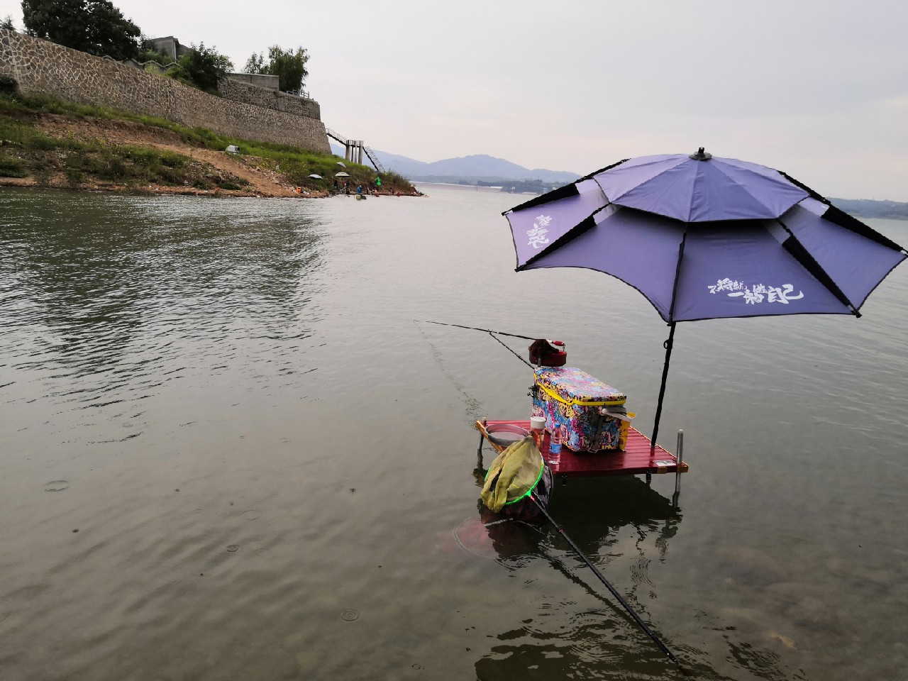 手里的竿水里的鱼，还有捡垃圾的真钓鱼人