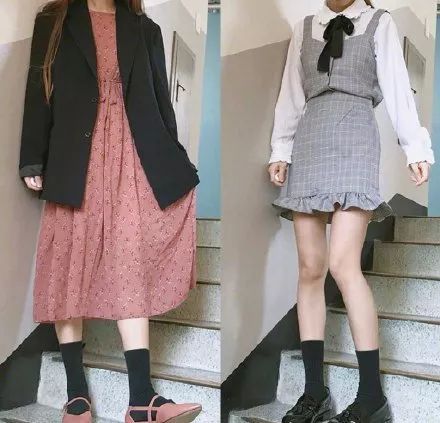 杨幂同款卷边袜,杨幂波点袜时尚大片