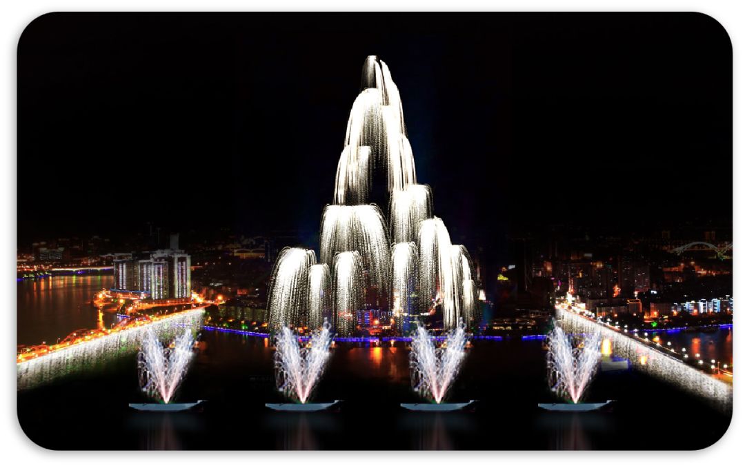 广西柳州夜空灯光秀,柳州大型烟花秀