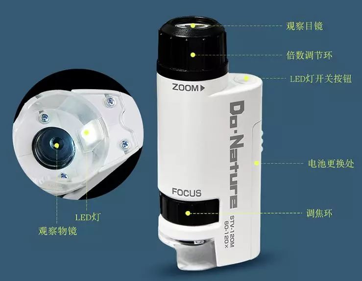 可以放大60倍的微小显微镜,显微镜最大可以放大5000倍