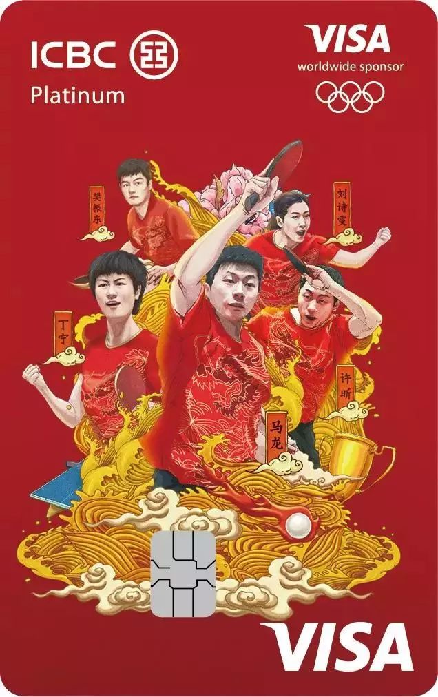 visa中国工商银行,visa工银北京冬奥白金信用卡