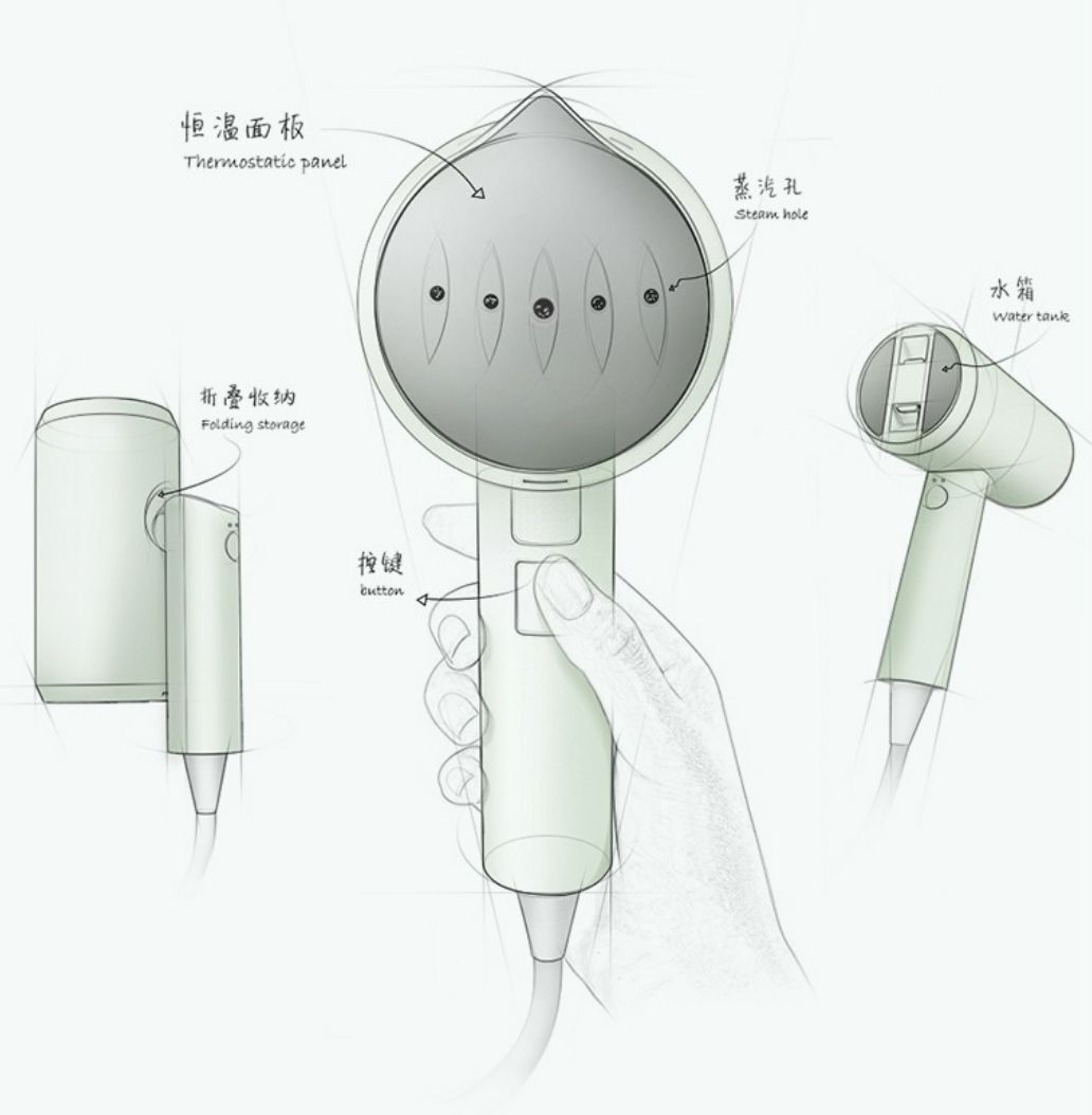 干湿两用挂烫机随身携带方便,便捷式干湿挂烫机