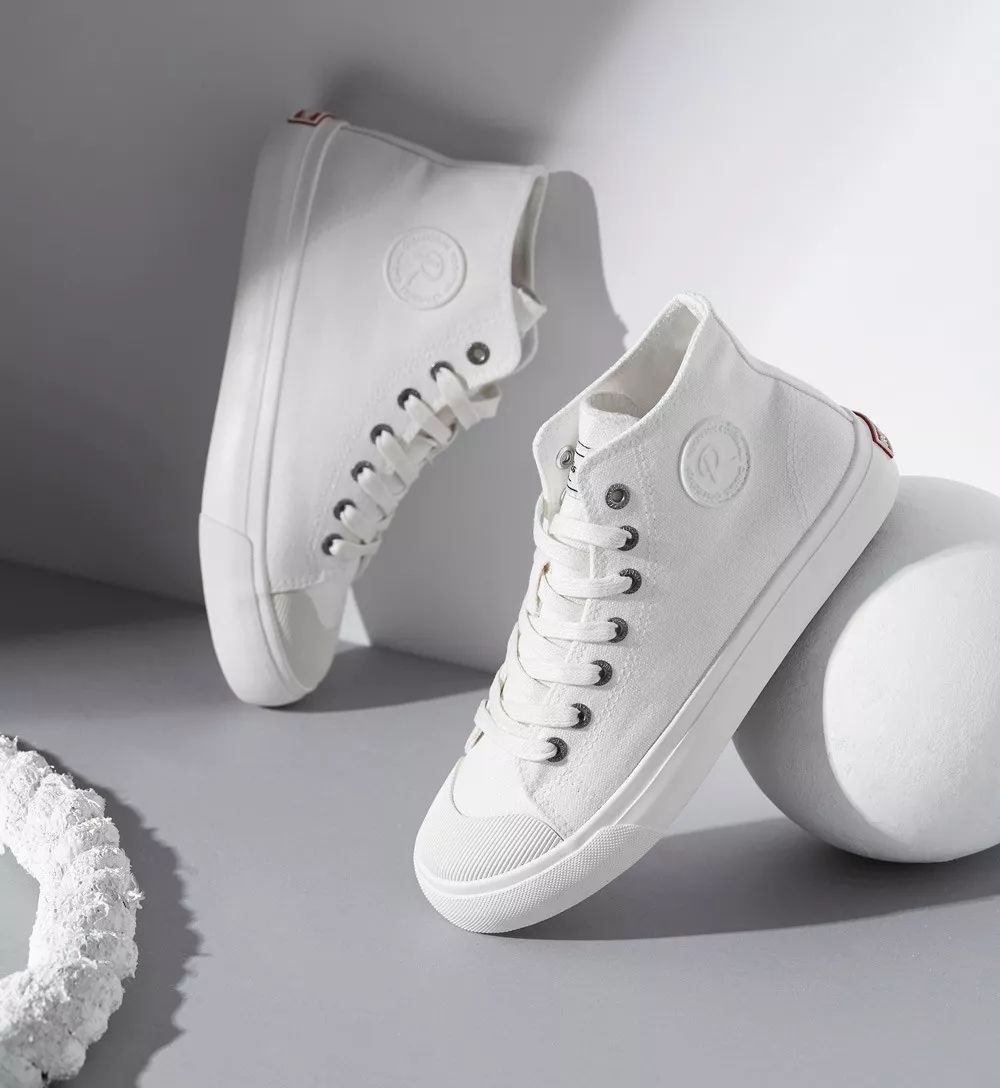 英伦透气帆布鞋,高街超高帮帆布鞋