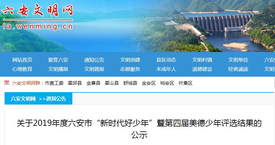 六安初中学生排名前十名,六安优秀学子名单