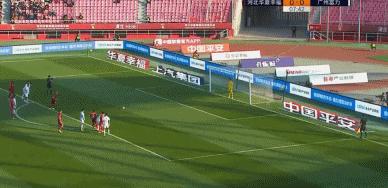 河北华夏马尔康进球,富力4比2扎哈维