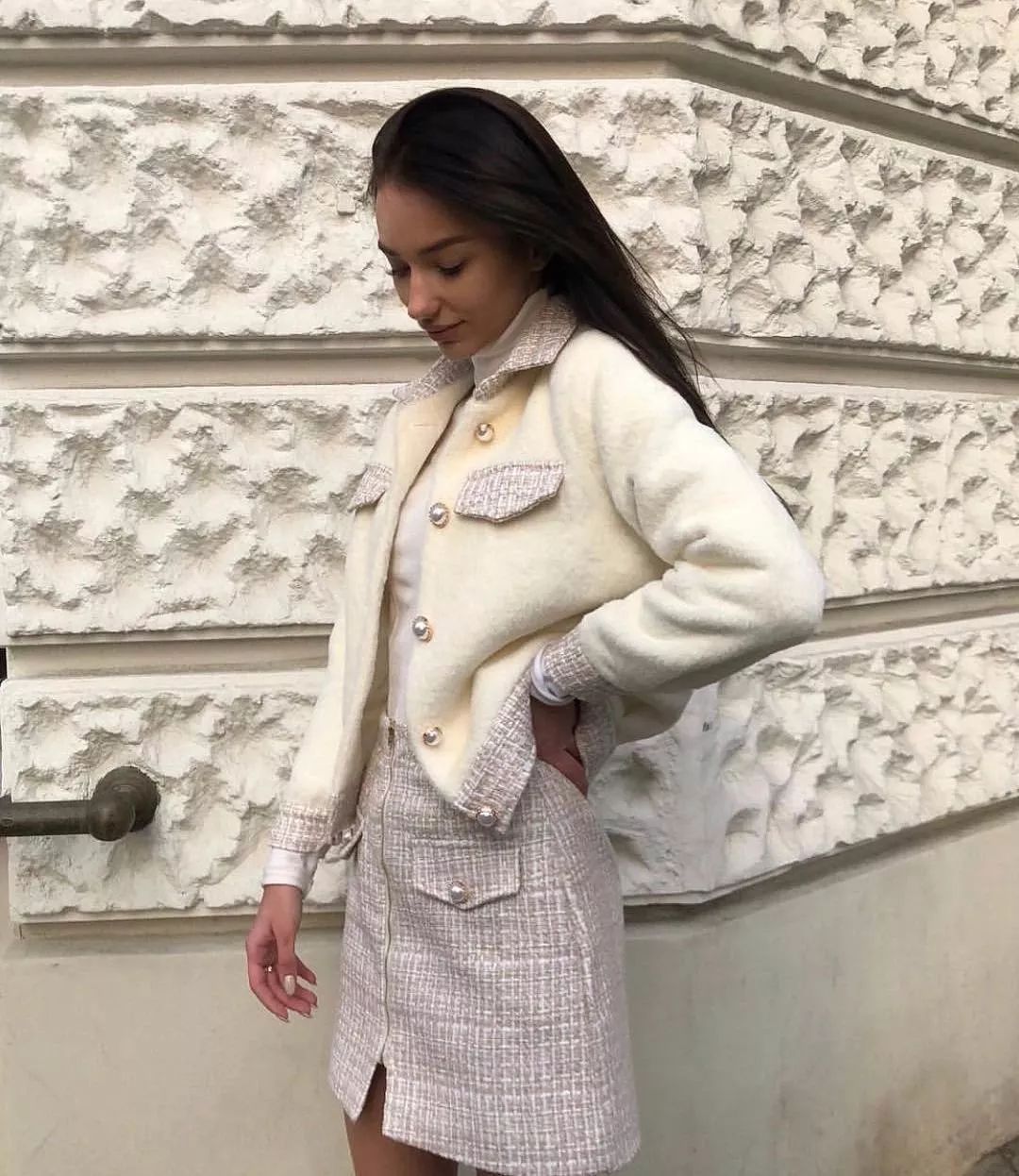 fashion风格穿搭,今年最时髦的4件小香风穿搭