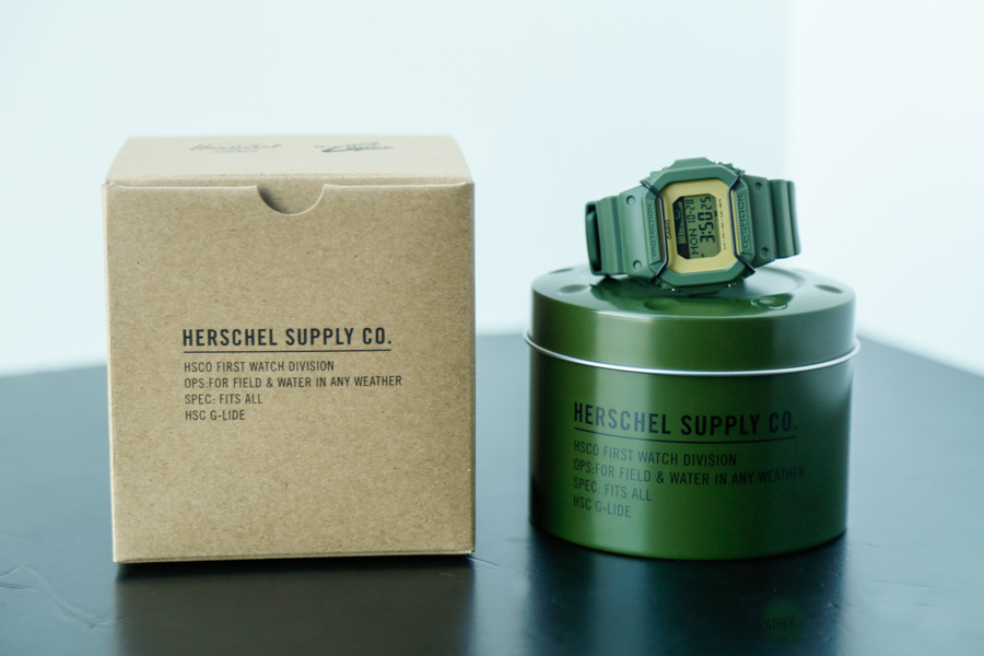 HerschelSupply和G-SHOCK联名5600开箱：军事风加上冲浪元素