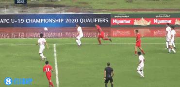 u19国青一球惜败上港预备队,中国队半场