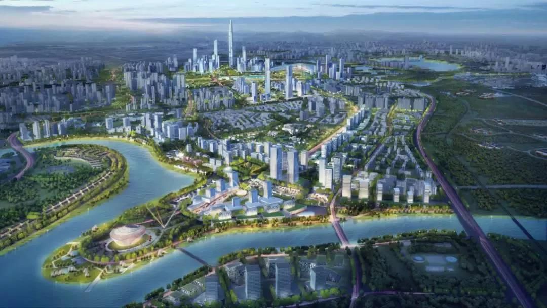 天府中央商务区楼盘,成都天府新区河畔新世界一期实景