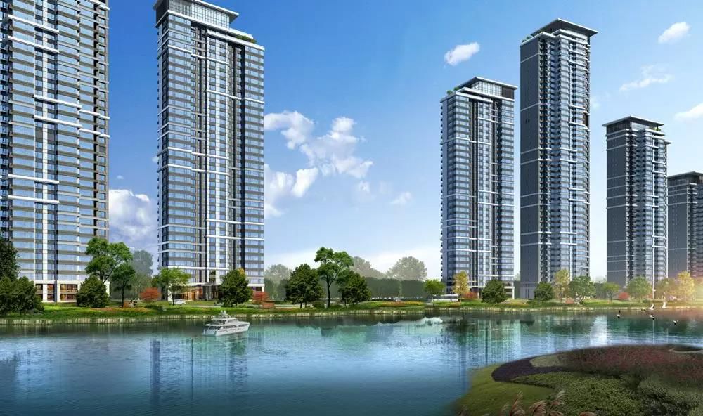 天府中央商务区楼盘,成都天府新区河畔新世界一期实景