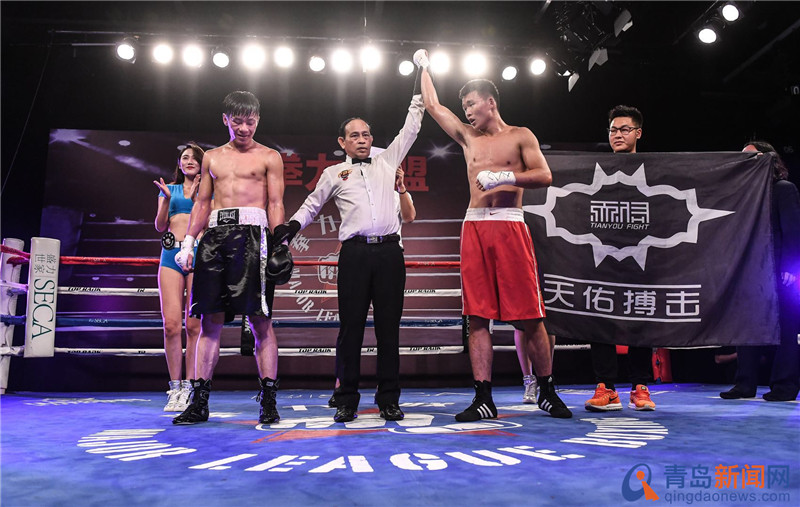 青岛拳坛传捷报20岁“乡下男孩”斩获IBO国际金腰带