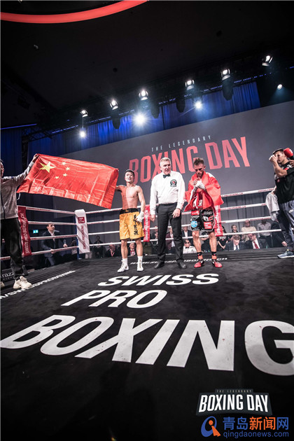 青岛拳坛传捷报20岁“乡下男孩”斩获IBO国际金腰带