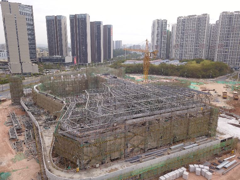 中山正德天水湖观澜航拍,观澜体育公园最新图