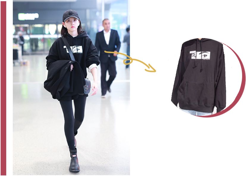 欧阳娜娜很喜欢的卫衣牌子,欧阳娜娜穿四件外套