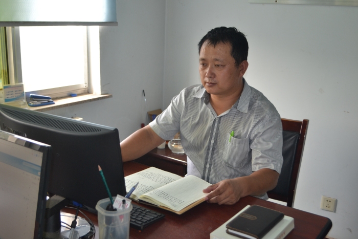 沾化区黄升镇孟令旭：用笔作“枪”战在“疫”线的退役兵