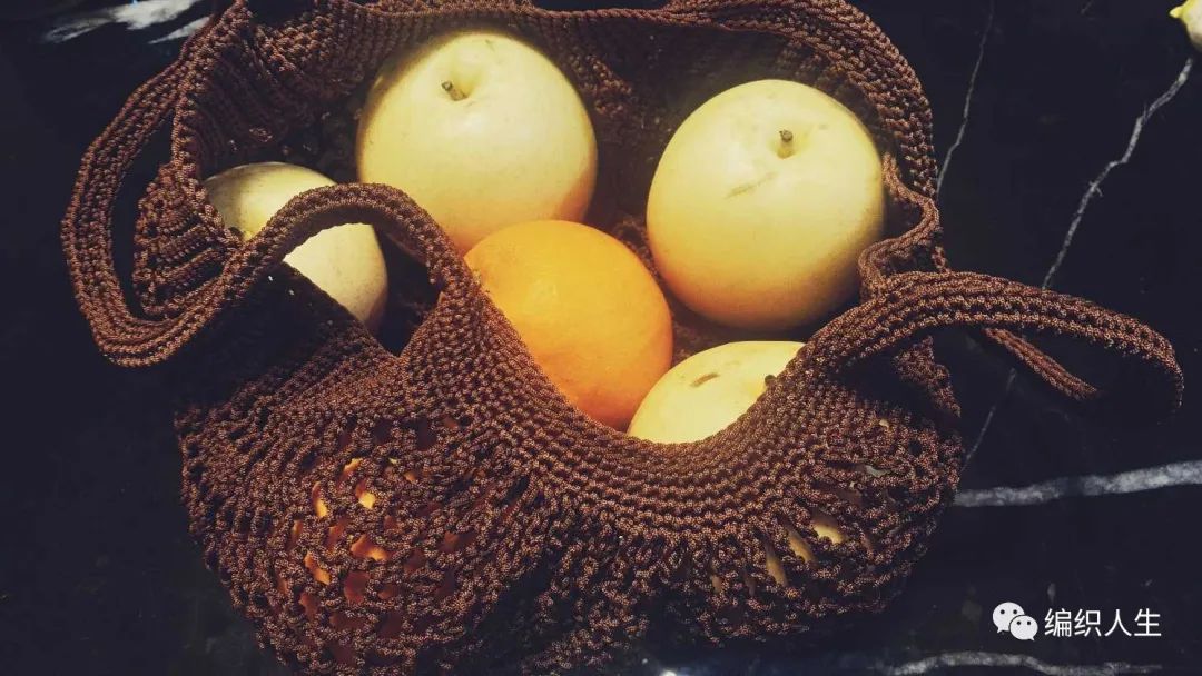 手工编织网兜手提袋,渔网袋的编织方法