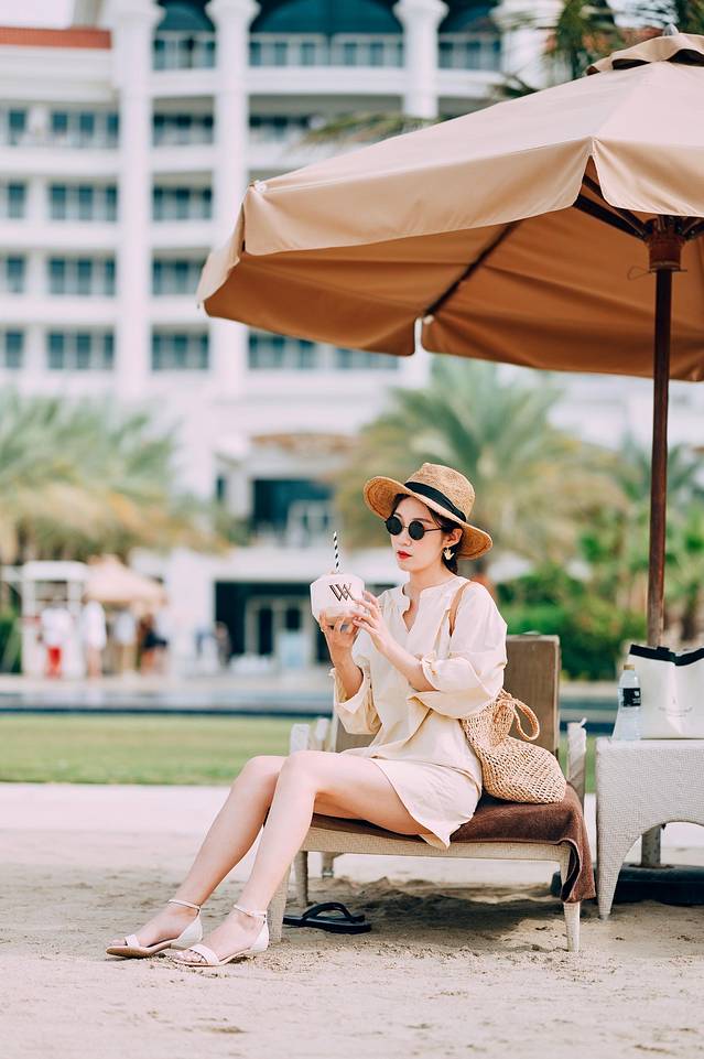 阿联酋迪拜之行,小狮妹和爸爸