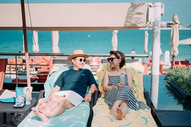 阿联酋迪拜之行,小狮妹和爸爸