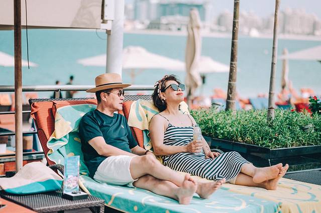 阿联酋迪拜之行,小狮妹和爸爸