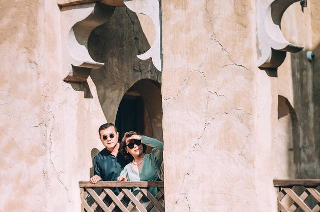 阿联酋迪拜之行,小狮妹和爸爸