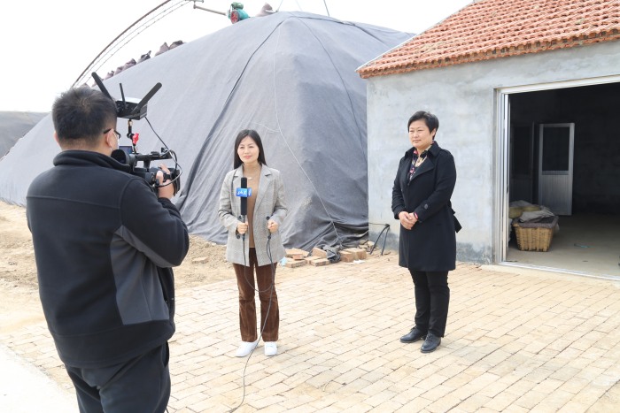 沾化：暖式大棚变直播间女乡长为有机果蔬代言