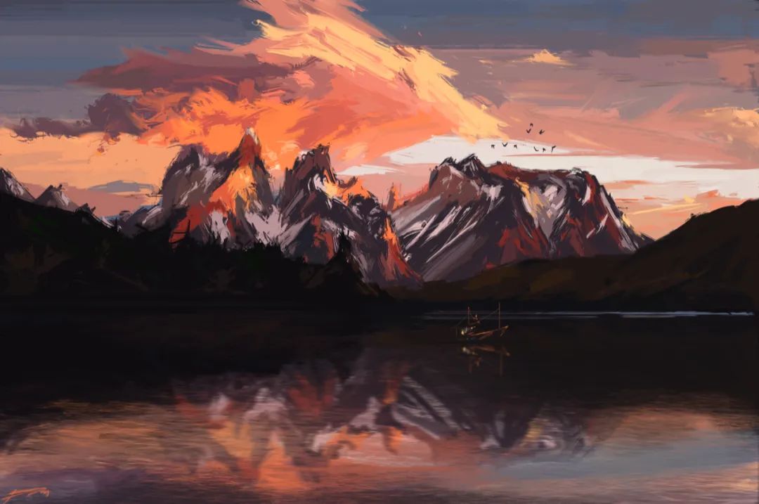 「追色逐影」PS板绘中的色彩流溢10节课报名啦，画出心灵角落上的感动和共鸣