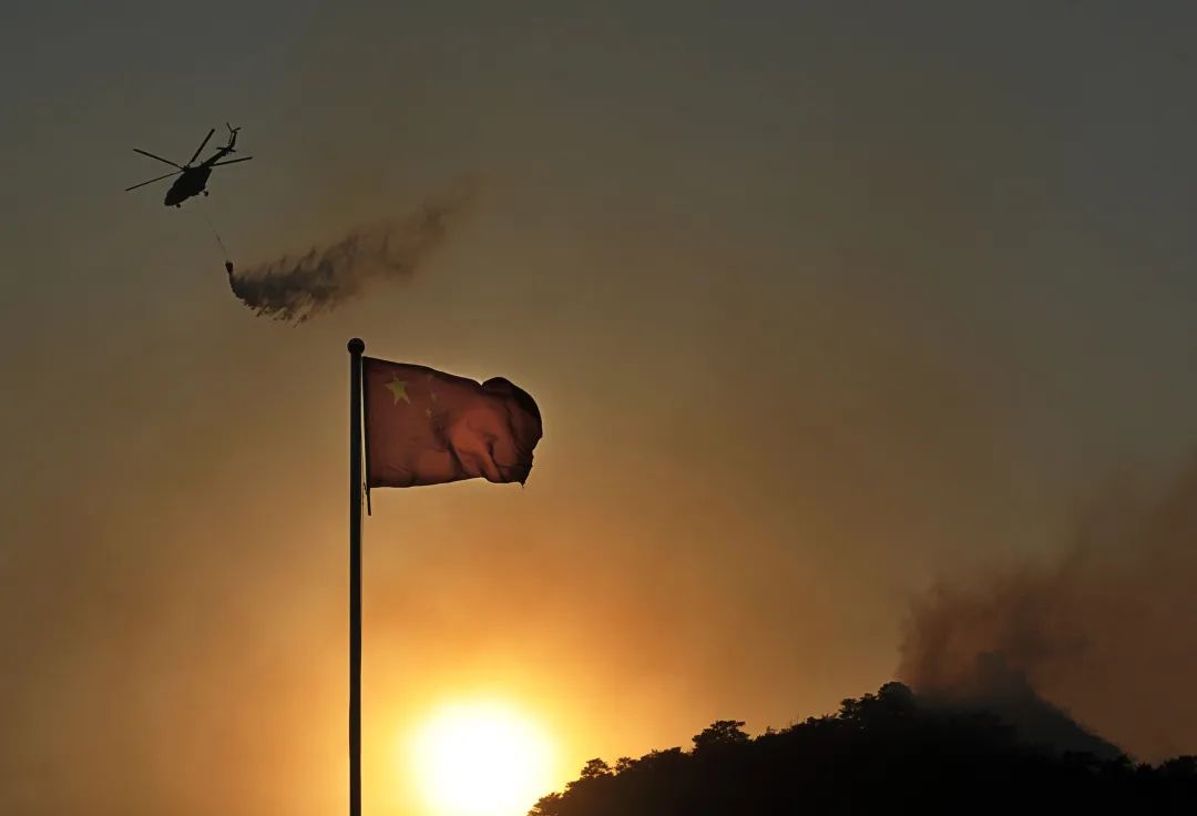 森林消防守护绿水青山,森林防火守护绿水青山绘画
