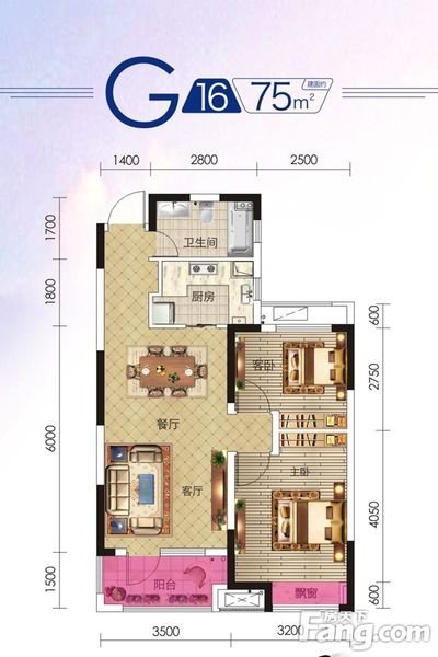 75平米二居室装修案例日式全包7万！-保利清能西海岸装修