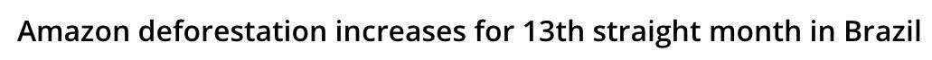 三个月砍掉20个曼哈顿，一年砍掉一个国家，亚马逊已经到了最危急的时候