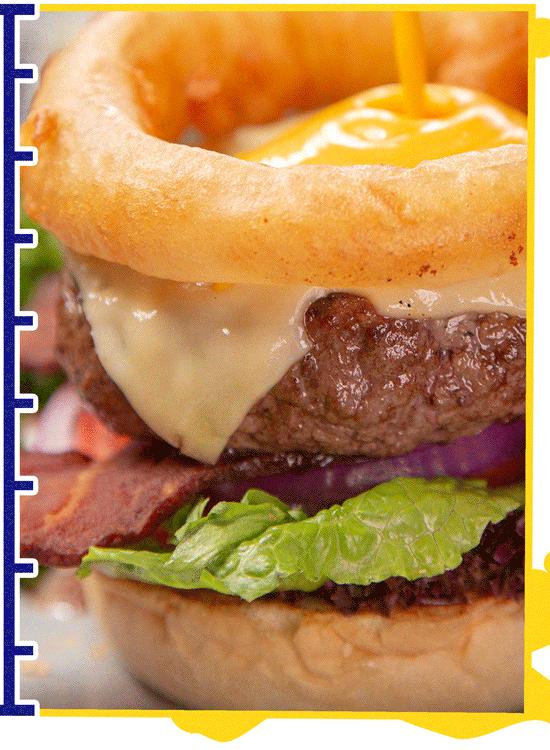 两个双层芝士堡,经典芝士双层堡