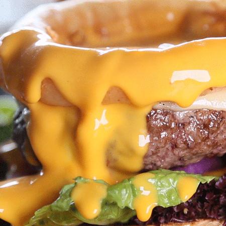 两个双层芝士堡,经典芝士双层堡