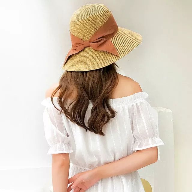 防晒遮阳折叠草帽,可以折叠的草帽牌子