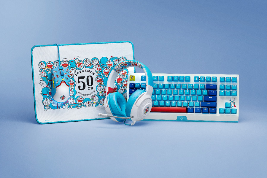 雷蛇哆啦a梦50周年限定键盘拆解,雷蛇哆啦a梦50周年限定耳机测评
